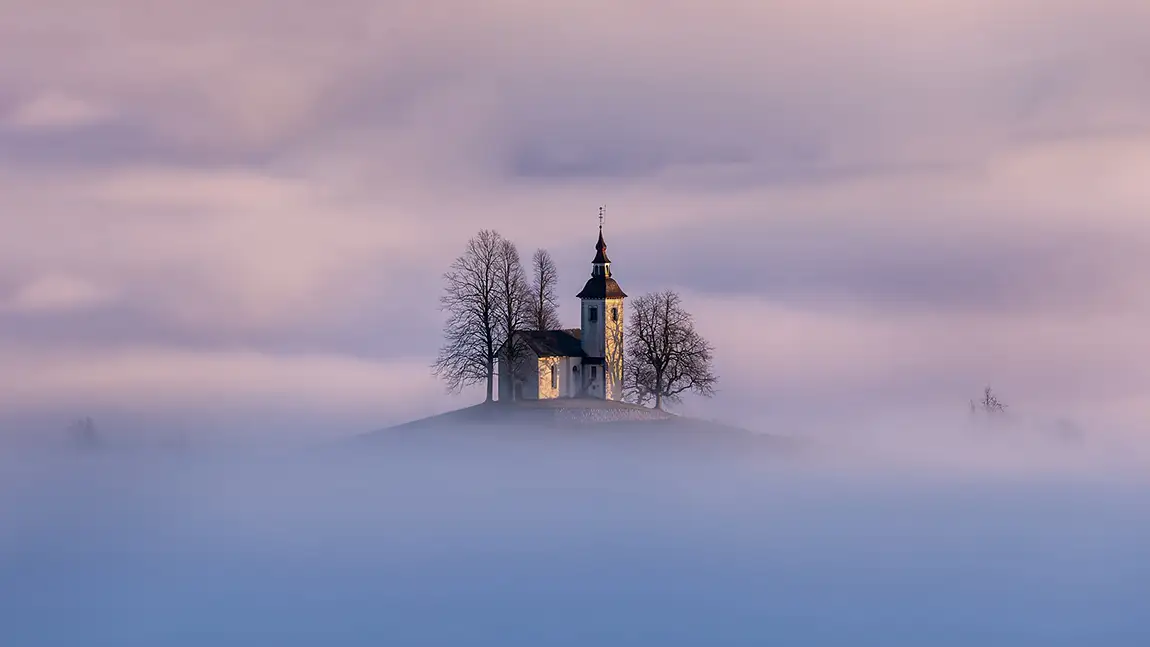 Morning Above The Foggy Valley, Sveti Tomaz, Slovenia