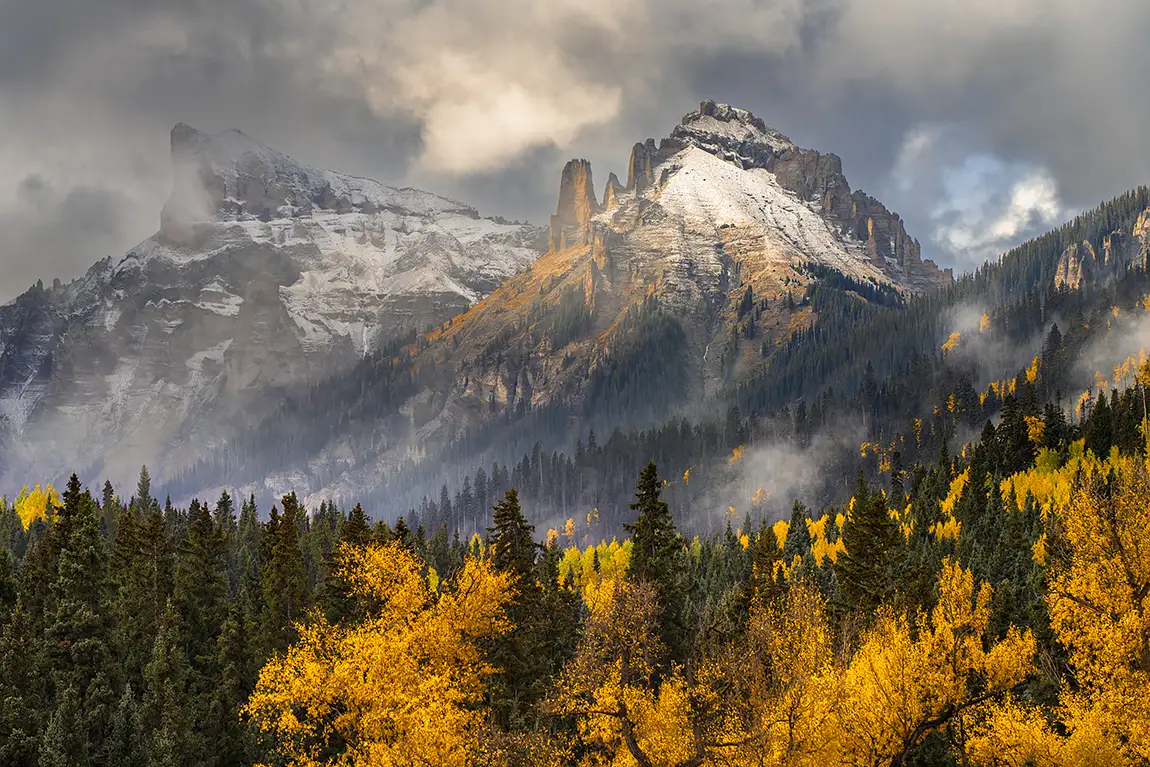 San Juan Mountains Autumn View, Ridgway, Colorado, USA