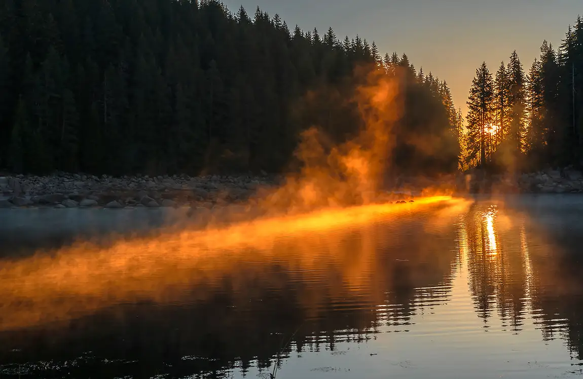 Sun Rays, Shiroka Polyana, Rhodope Mountain, Bulgaria