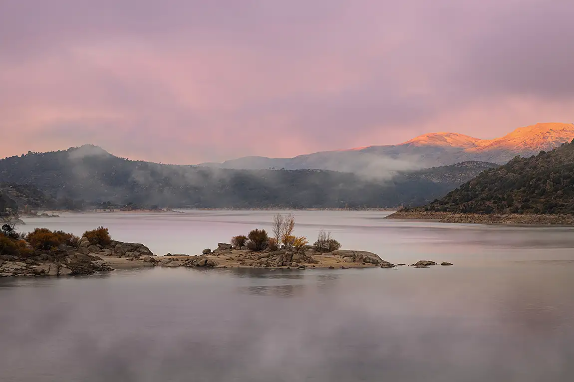 Warm Light On A Freezing Morning, La Rinconada, Avila, Spain