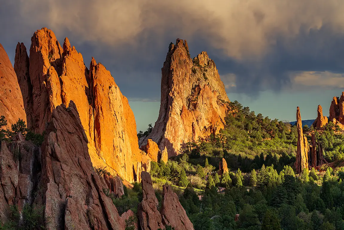 Beautiful Light In Colorado Springs, El Paso County, Colorado, USA
