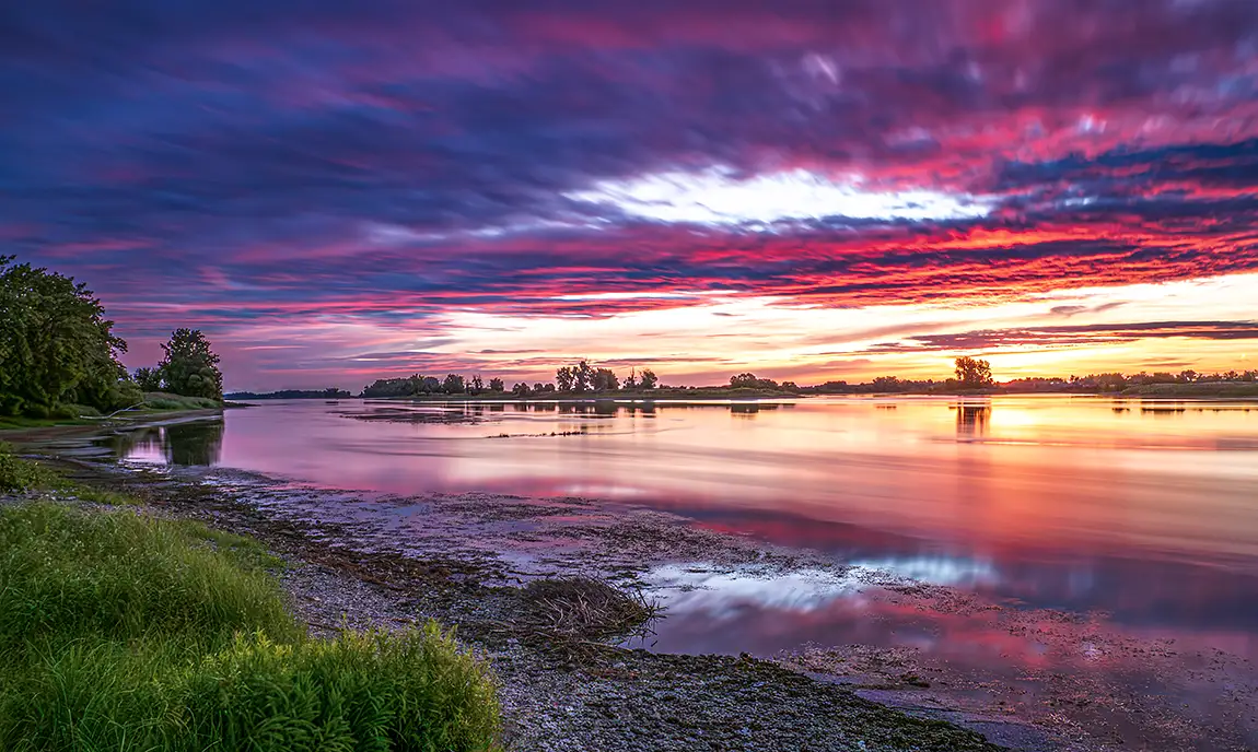 Colorful Sunrise, Plage de l’Est, Montreal Quebec, Canada