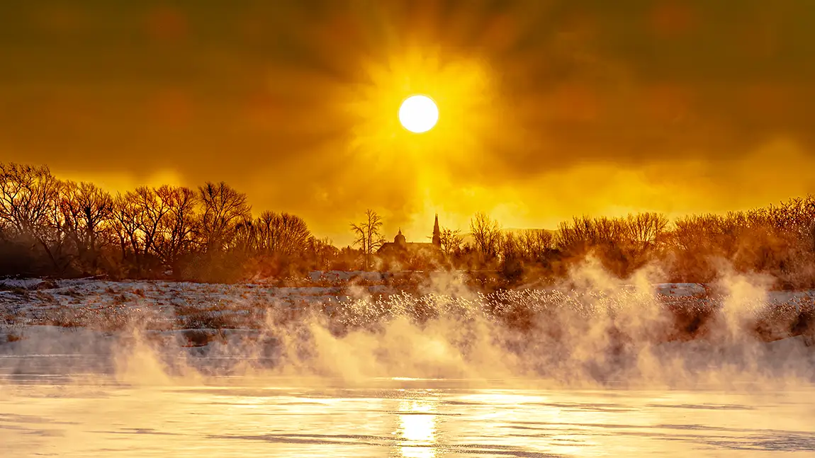 Magic Sunrise, Plage de l'Est, Montreal, Quebec, Canada