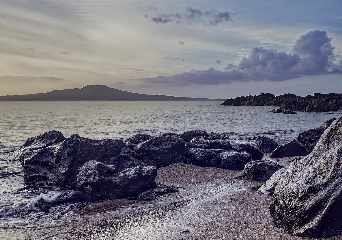 Rangitoto Sunrise, Thorne Bay, Auckland, New Zealand