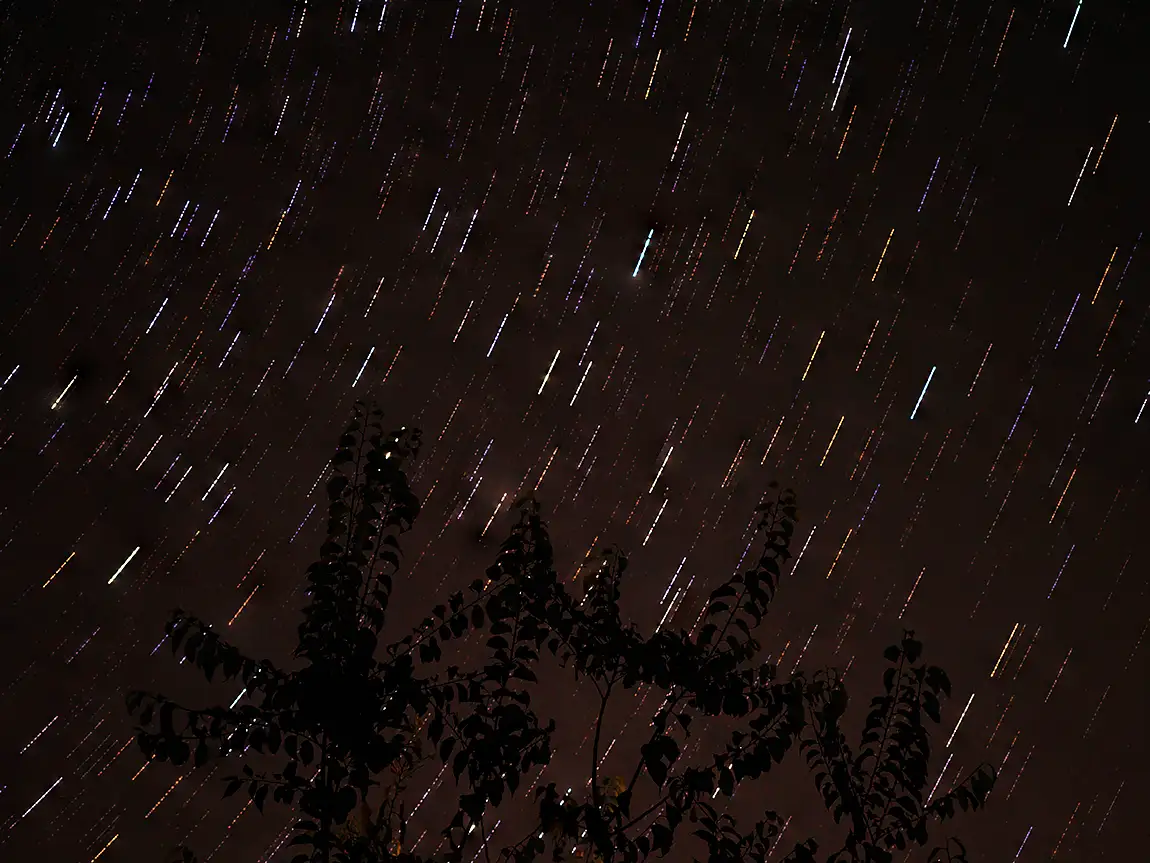 Stars And Autumn sky, Santa Cruz do Douro, Baiao, Porto, Portugal