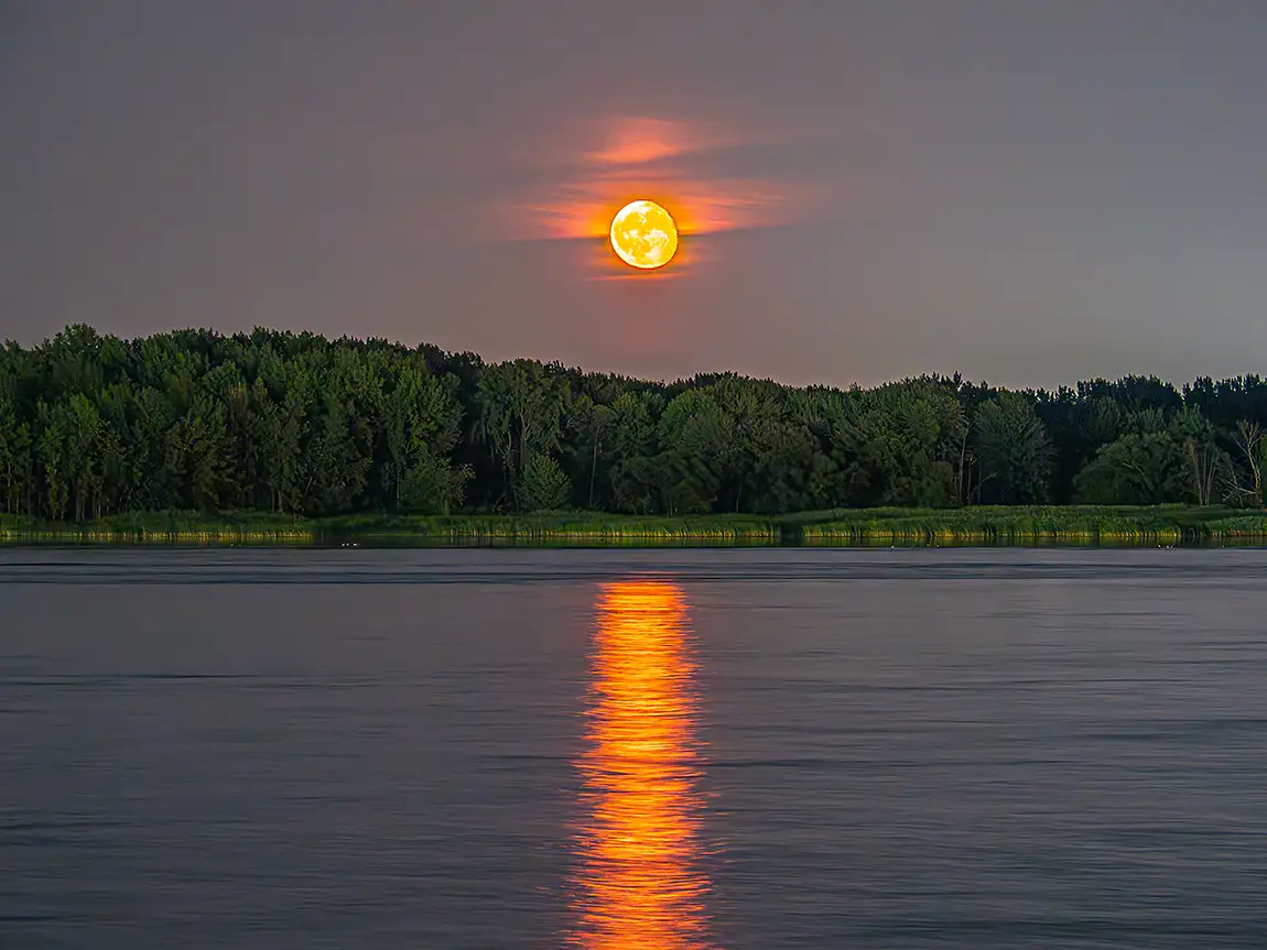 The Colored Moon, Promenade Bellerive, Montreal, Quebec, Canada