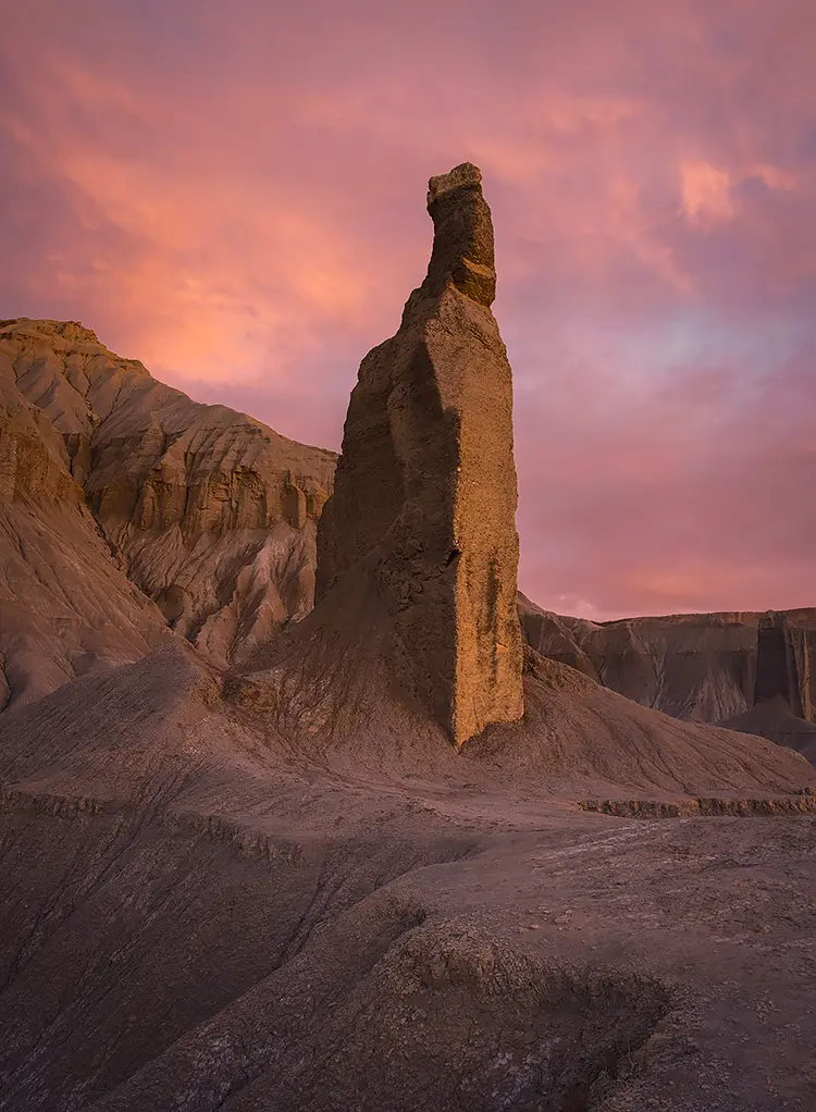 The King Overlooking His Kingdom, Around Hanksville, Utah Badlands, USA