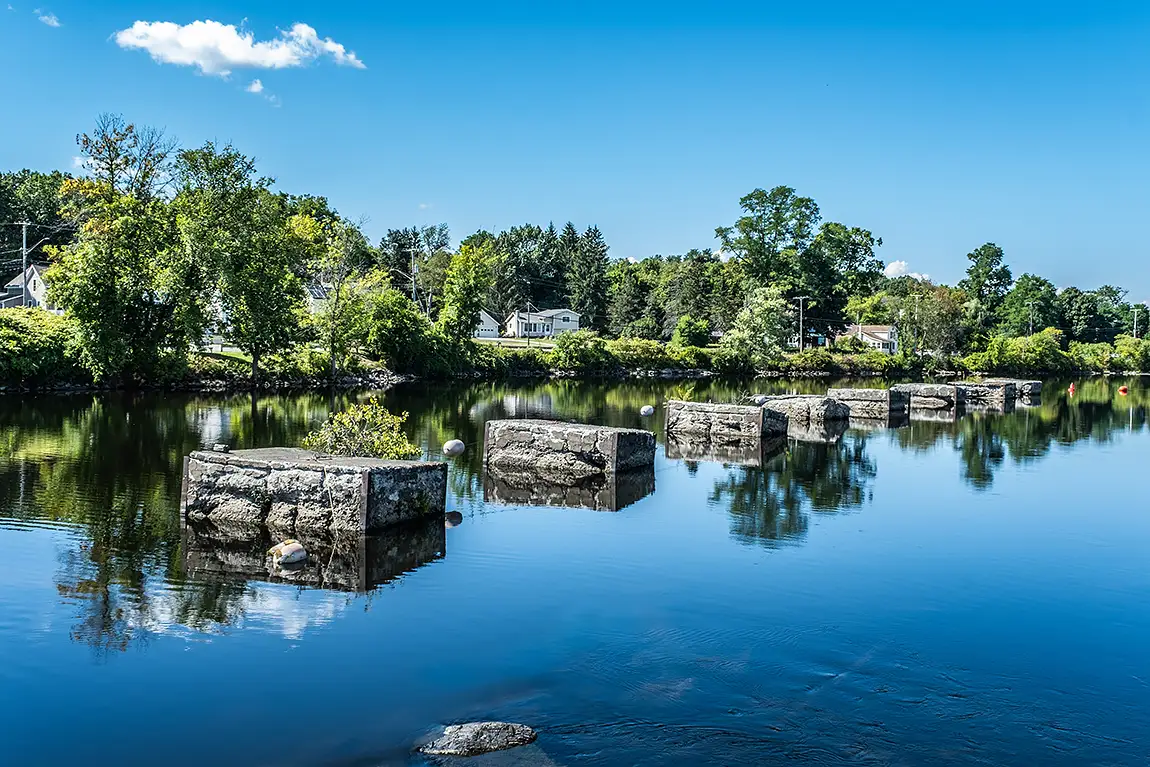 Upper Hudson River, Northumberland, NY, USA
