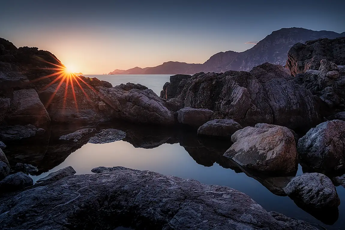 Amalfi Coast Sunset, Salerno, Italy