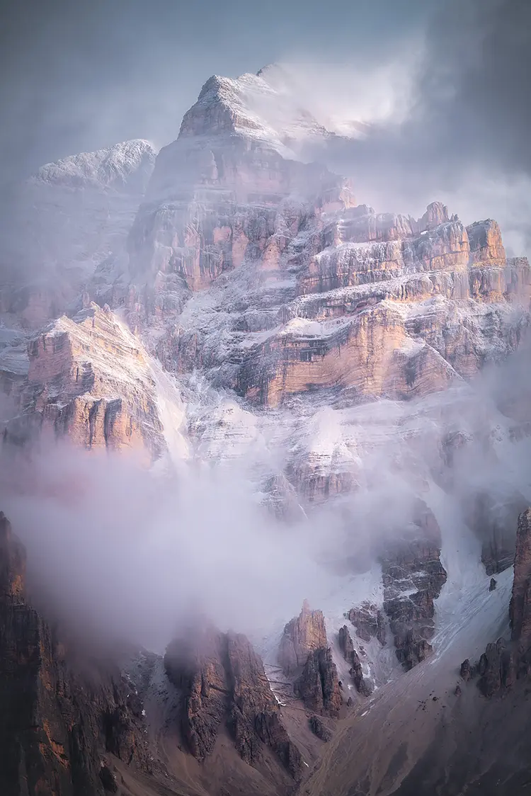 Amongst The Clouds, Giau Pass, Dolomites, Italy
