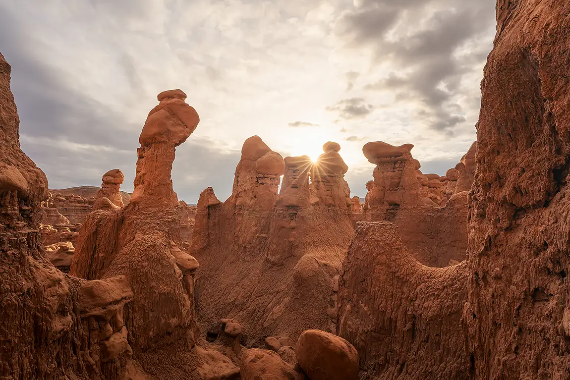 Goblin Valley Sunset, Utah, USA