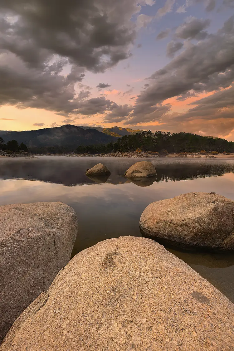 Mist And Morning Gold, Rinconada, Province of Avila, Spain