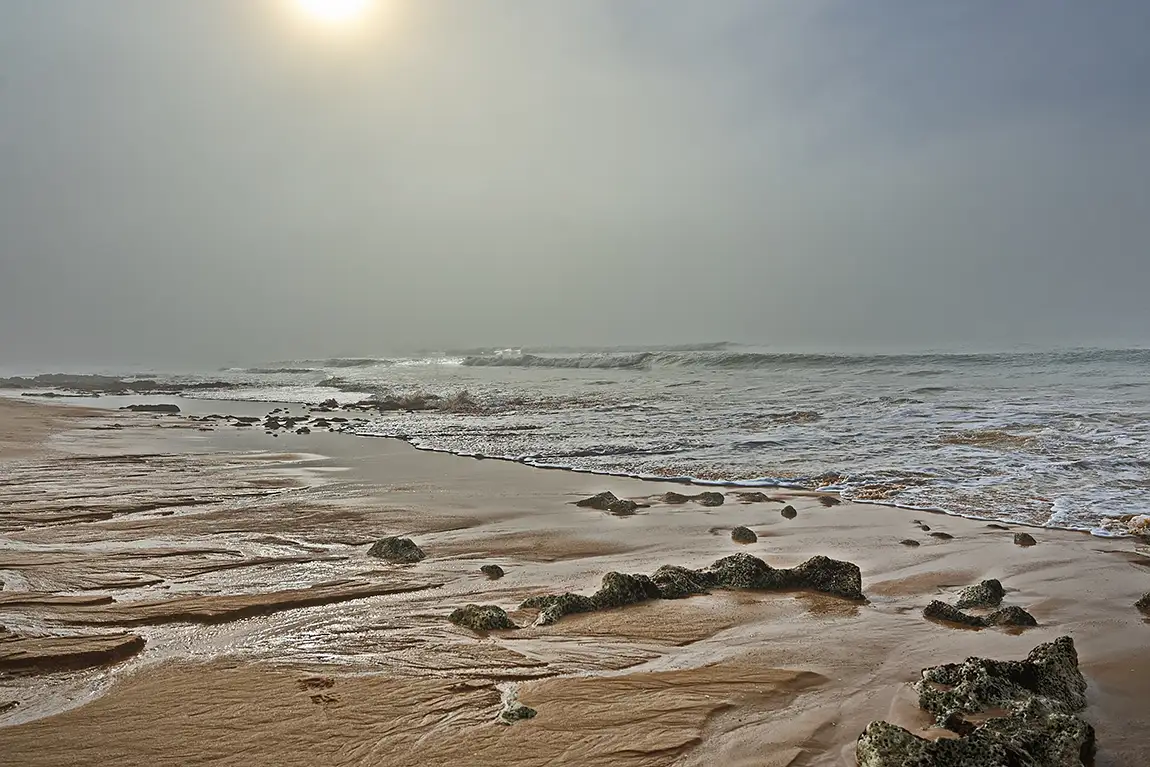 Misty Beach, Galle Near Albufeira, Portugal