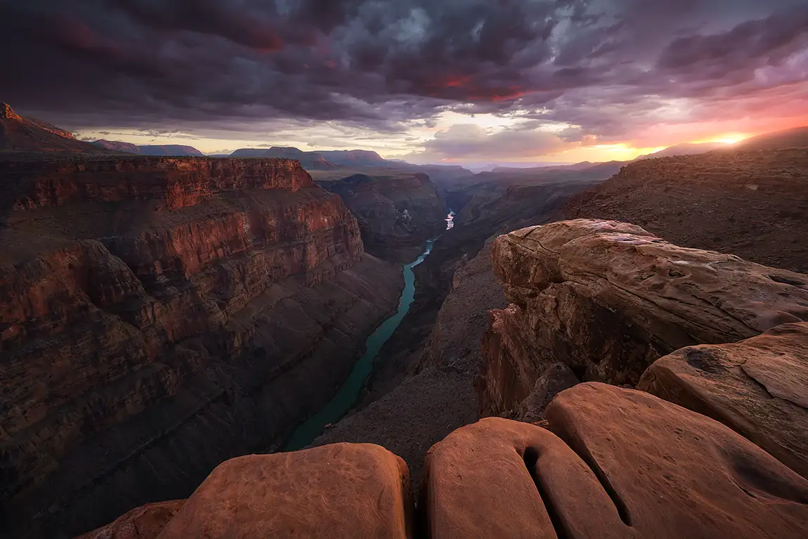 Toroweap Fire, Grand Canyon, Arizona