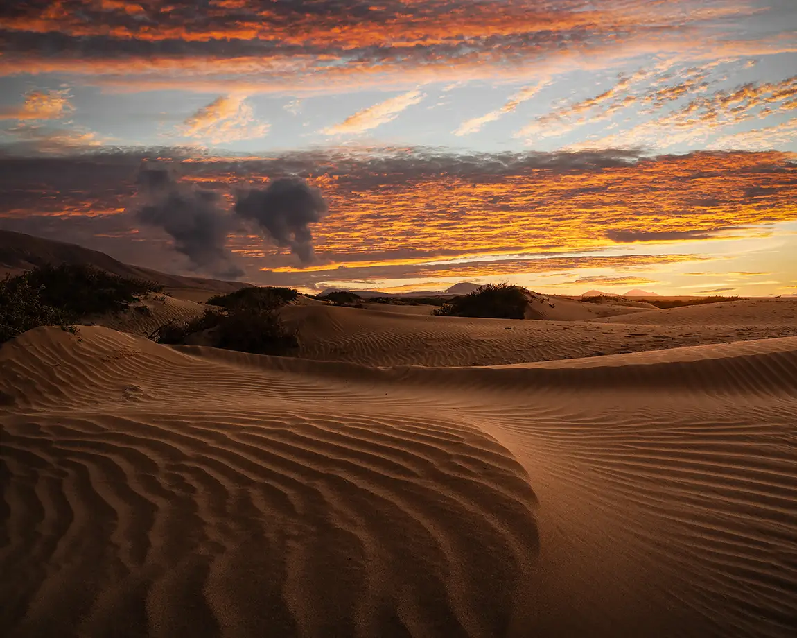 Evening Dunes, Lanzarote, Canary Islands, Spain