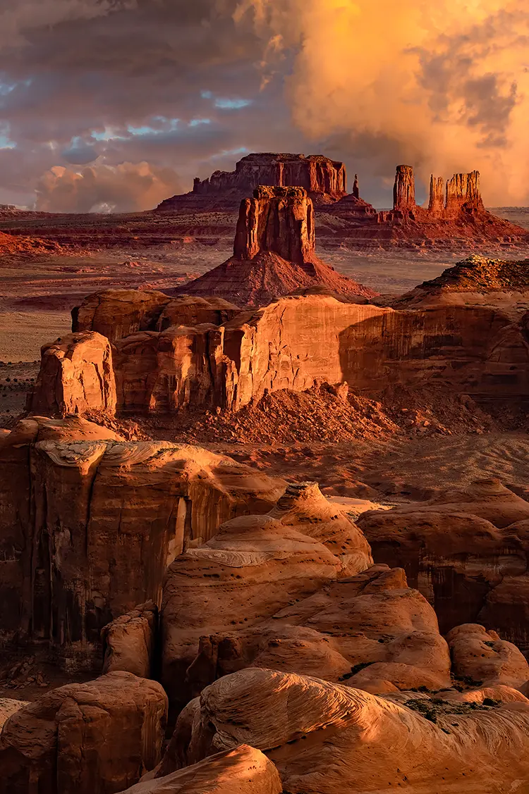 Sunset Over Monument Valley, Navajo Nation, Arizona, USA