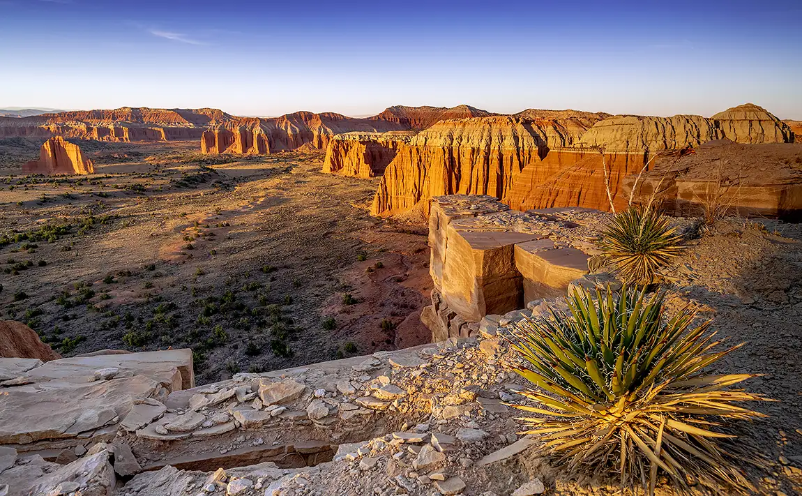 Upper Cathedral Valley Overlook, Capitol Reef National Park, Utah, USA