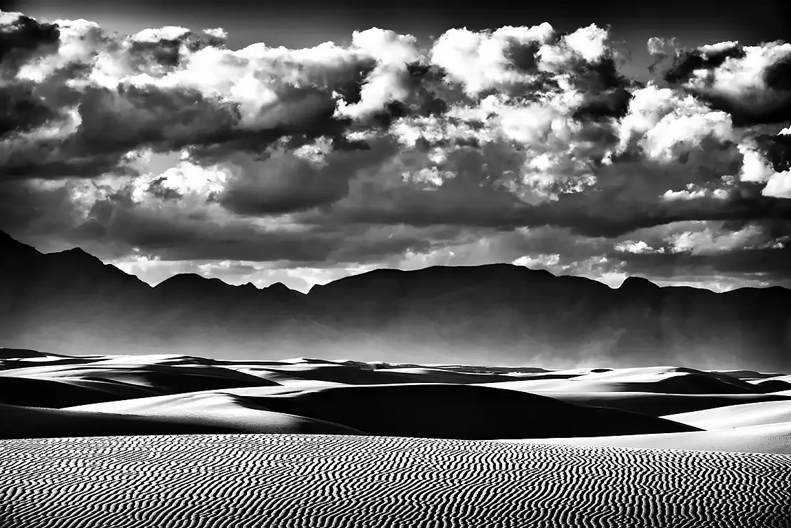 White Sands in Monochrome, New Mexico, USA