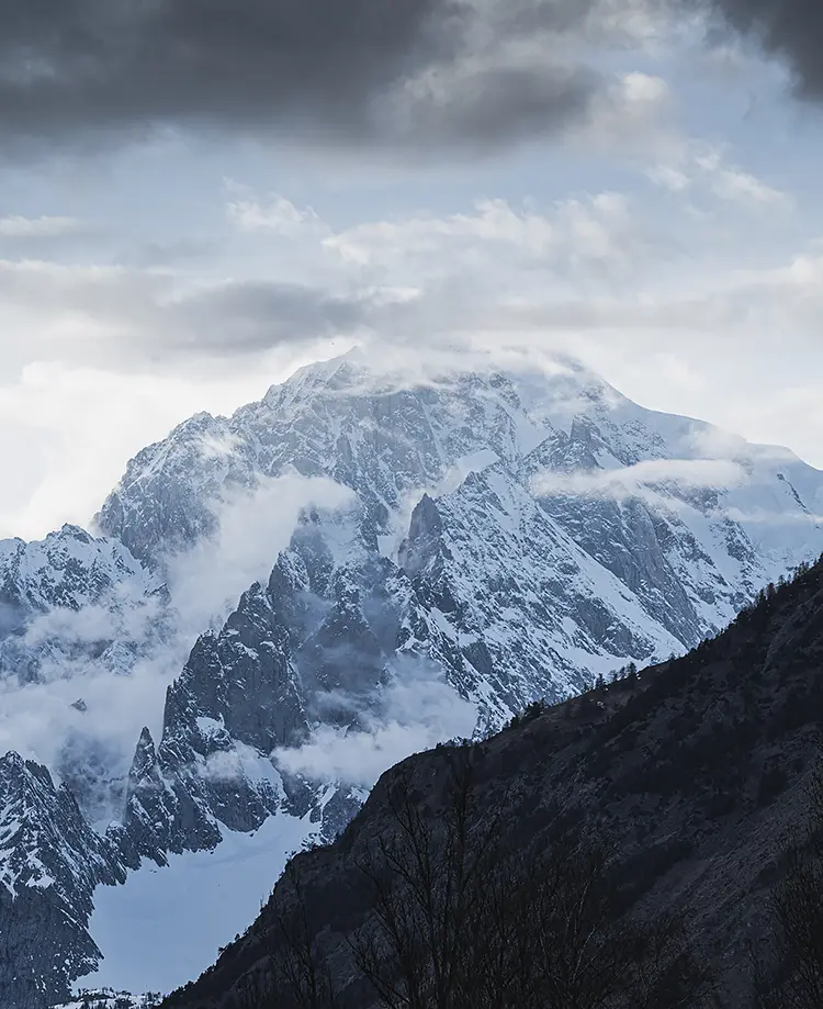 Cold Winter, Courmayeur, Italy