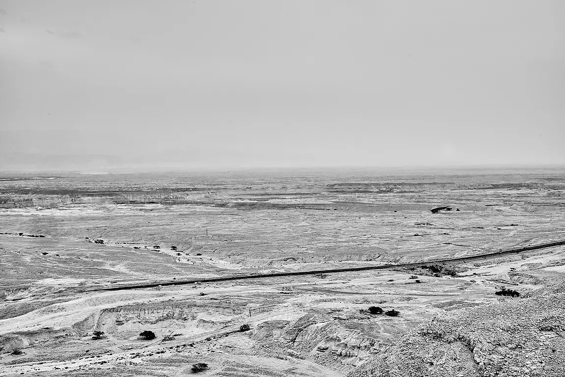 Desert Road Monochrome, Arava Desert, Israel