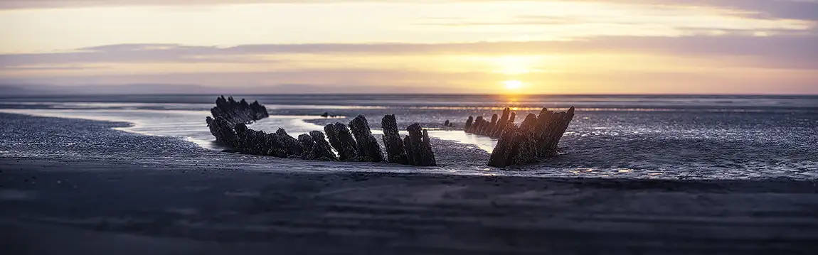 Sunset For The Forgotten, Berrow Beach, England