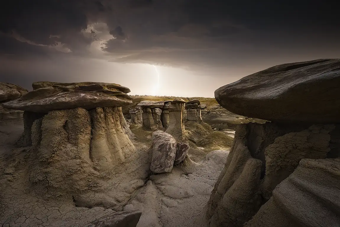 Tempestuous, Badlands, New Mexico, USA