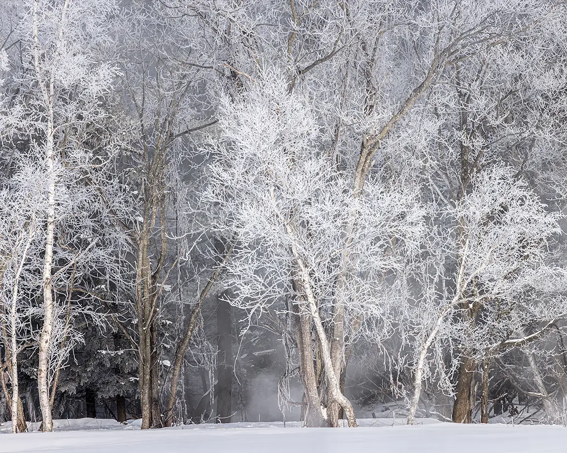 Winter in Hokkaido, Teshikaga, Hokkaido, Japan
