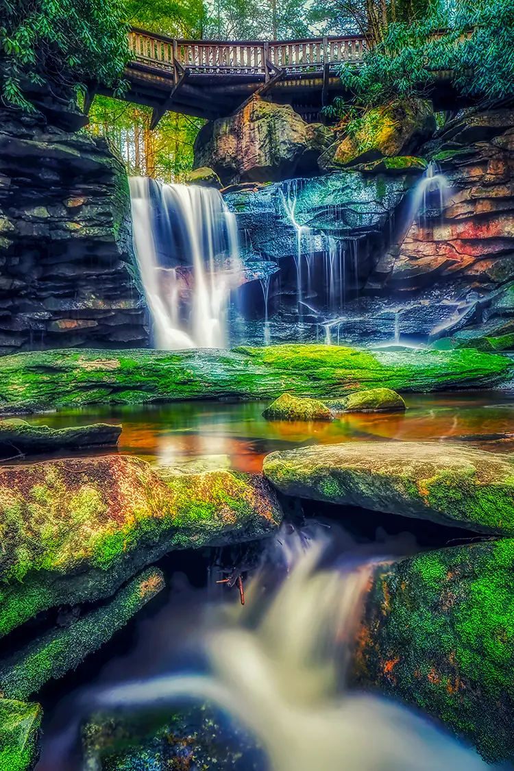 Elakala Falls Aon, Blackwater Falls State Park, West Virginia, USA