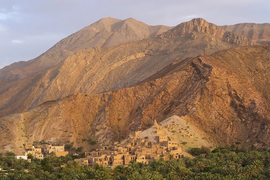 Sunrise Over Birkat Mawz, Jebel Akhdar, Oman