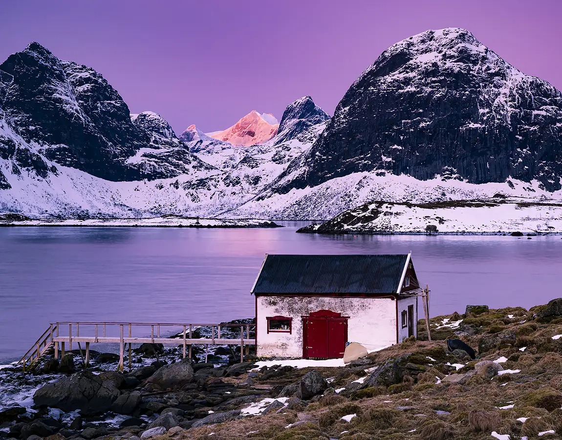 First Light, Krystad, Lofoten Islands, Norway