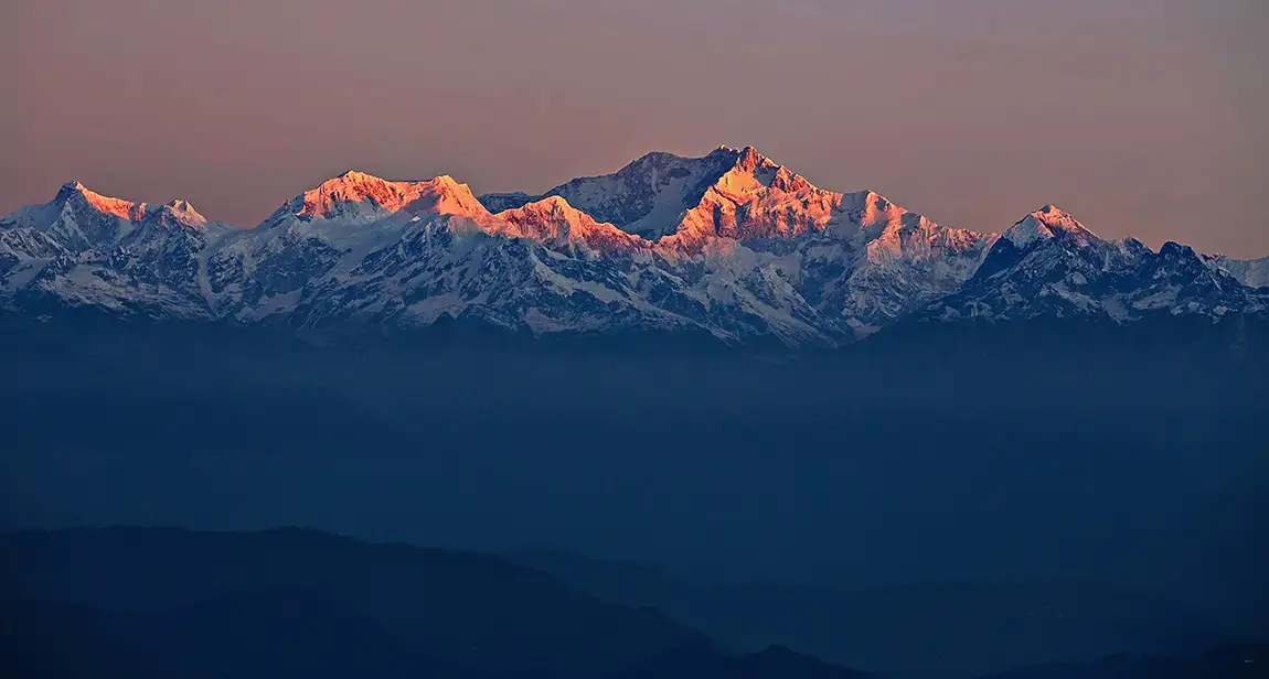 First Light Over Kanchenjunga, Darjeeling, West Bengal, India