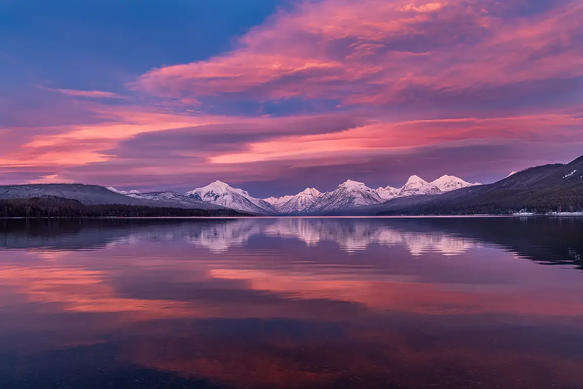 Lake McDonald Sunset, Glacier National Park, Montana, USA
