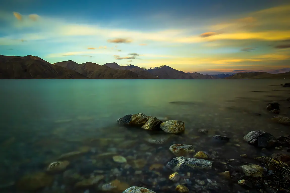 Last Light, Pangong Lake, Leh, India