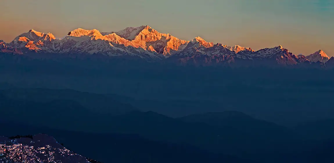 Sunrise Over Kanchenjunga Range, Darjeeling, West Bengal, India