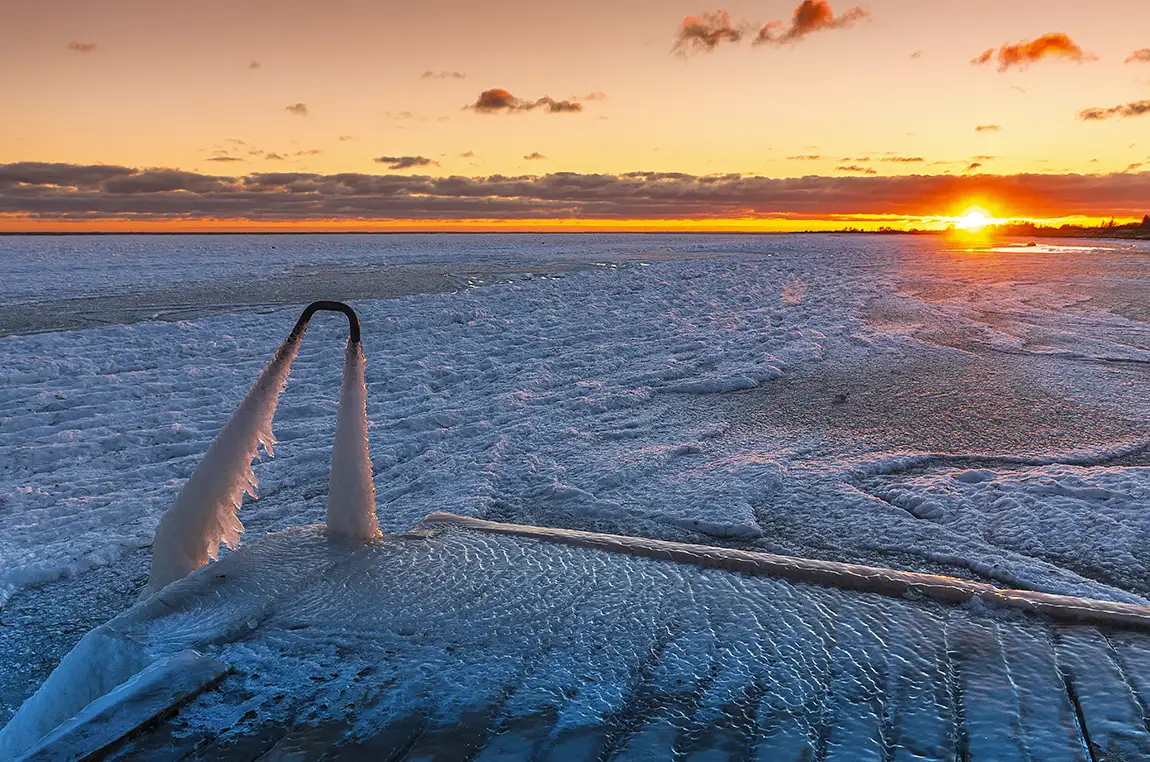 Sunset Beach, Ishoej, Sjaelland, Denmark