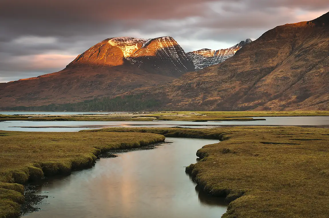 Torridon Sunrise, Beinn Alligin, Annat, Wester Ross, Scotland
