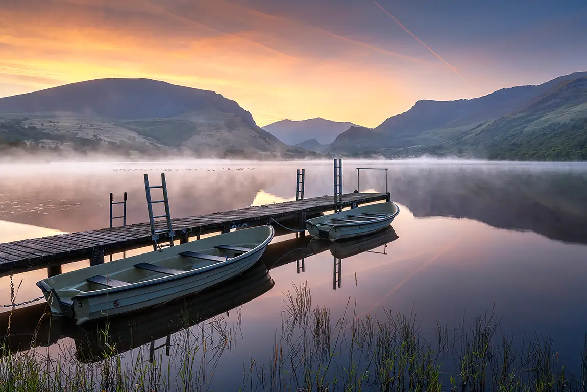 Llyn Nantle Uchaf Sunrise, Snowdonia, Wales