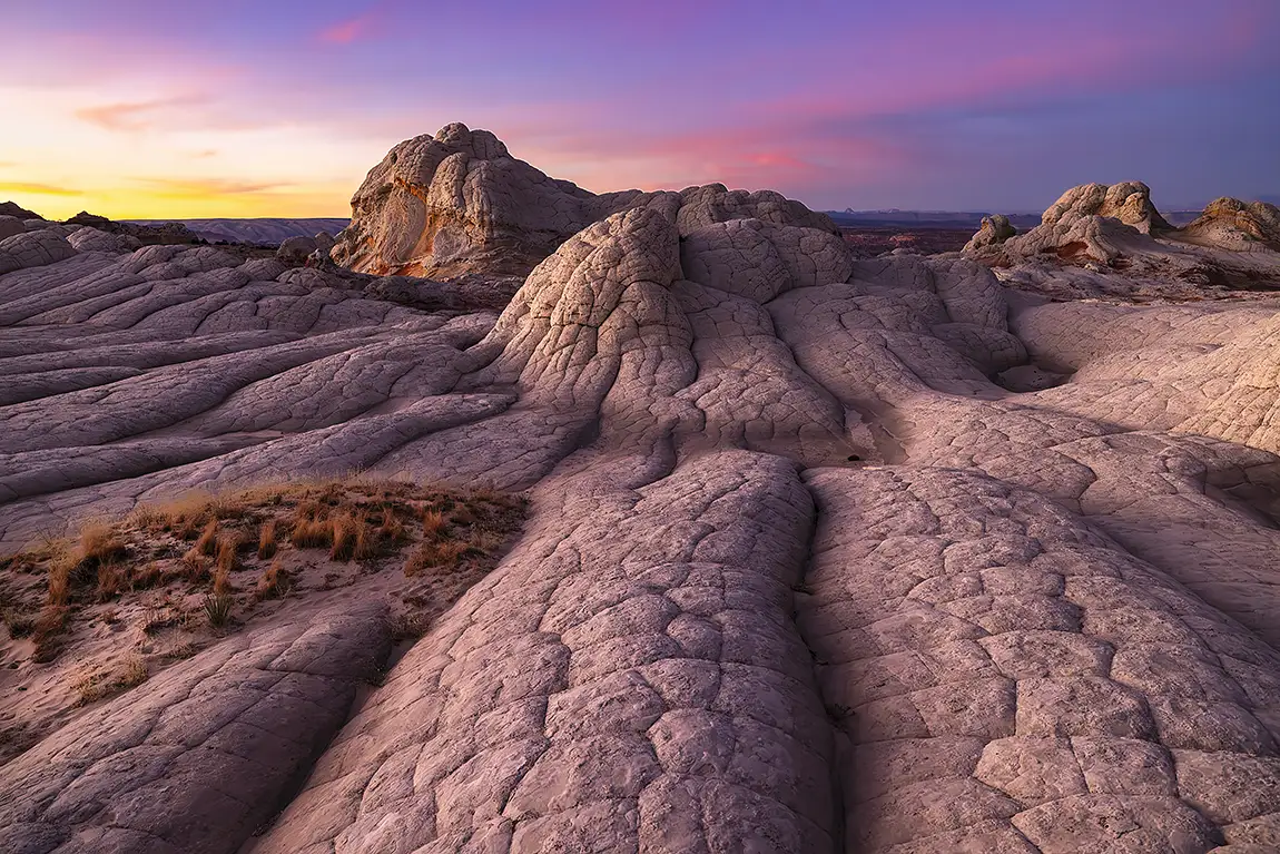 Pink Purple White Pocket Sunset, Marble Canyon, Arizona, USA