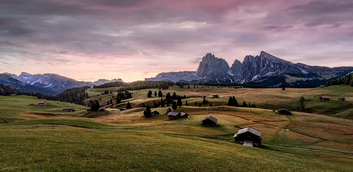 Pre Dawn, Alpe di Siusi, Dolomites, Italy