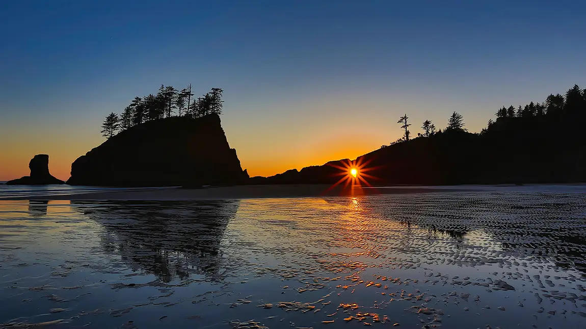 Second Beach Sunset, Olympic National Park, La Push, WA, USA