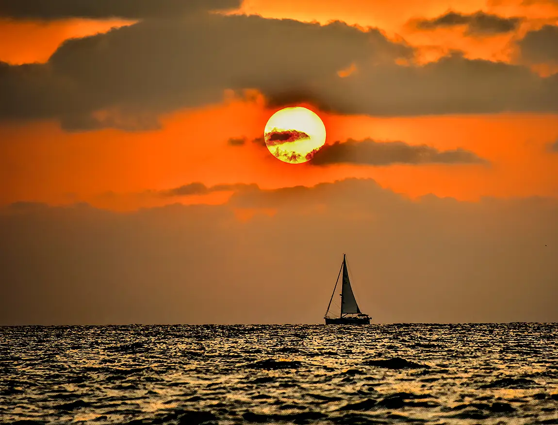 Solitude At Sunset, Tel Aviv, Israel