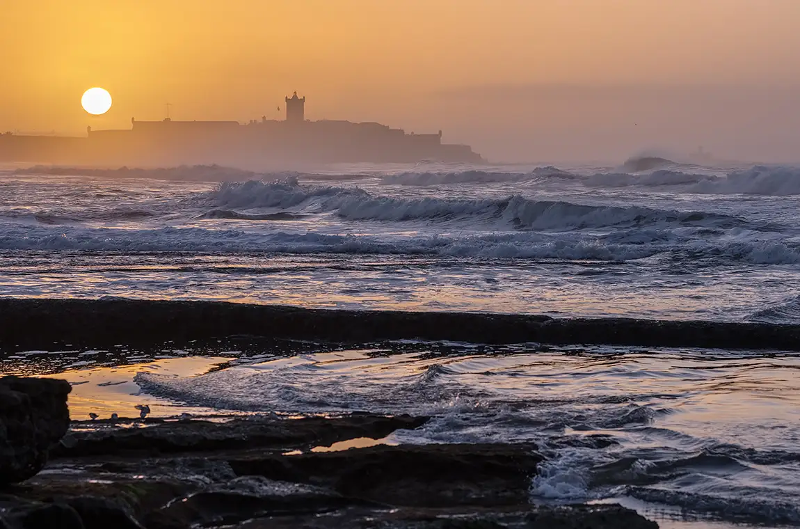 Sunrise Over Carcavelos, Cascais, Portugal
