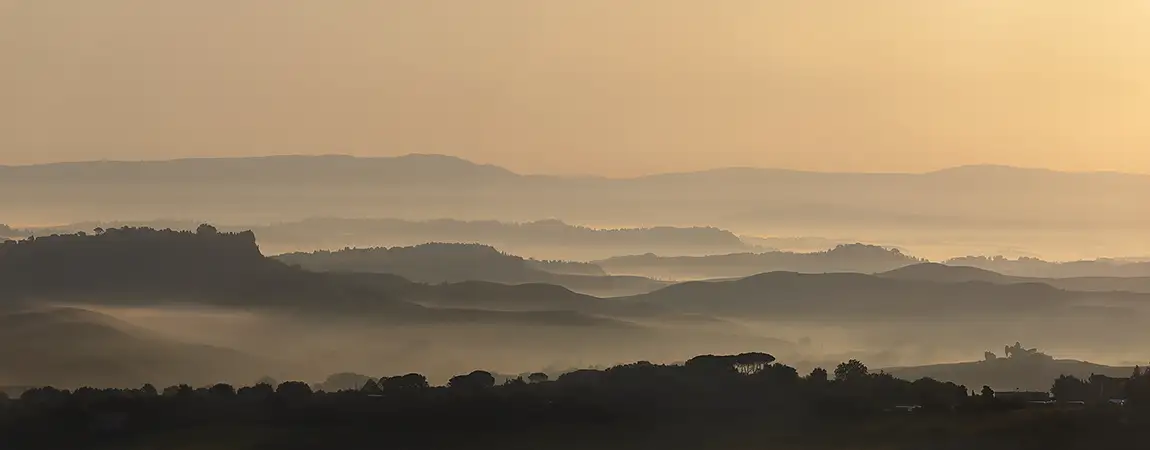 Sunrise Over Rivalto, Chianni, Tuscany, Italy