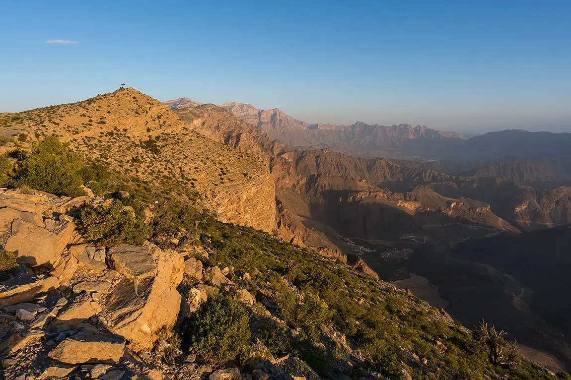 Sunrise Over Wadi Bani Awf, Jebel Hat, Oman