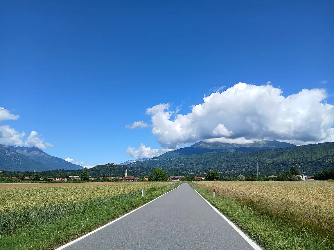 A street, A Perspective, Ivrea, Piemonte, Italy copy