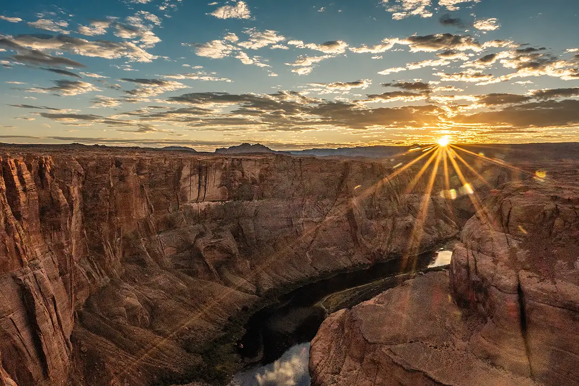 Horseshoe Bend Sunset, Page, Arizona, USA
