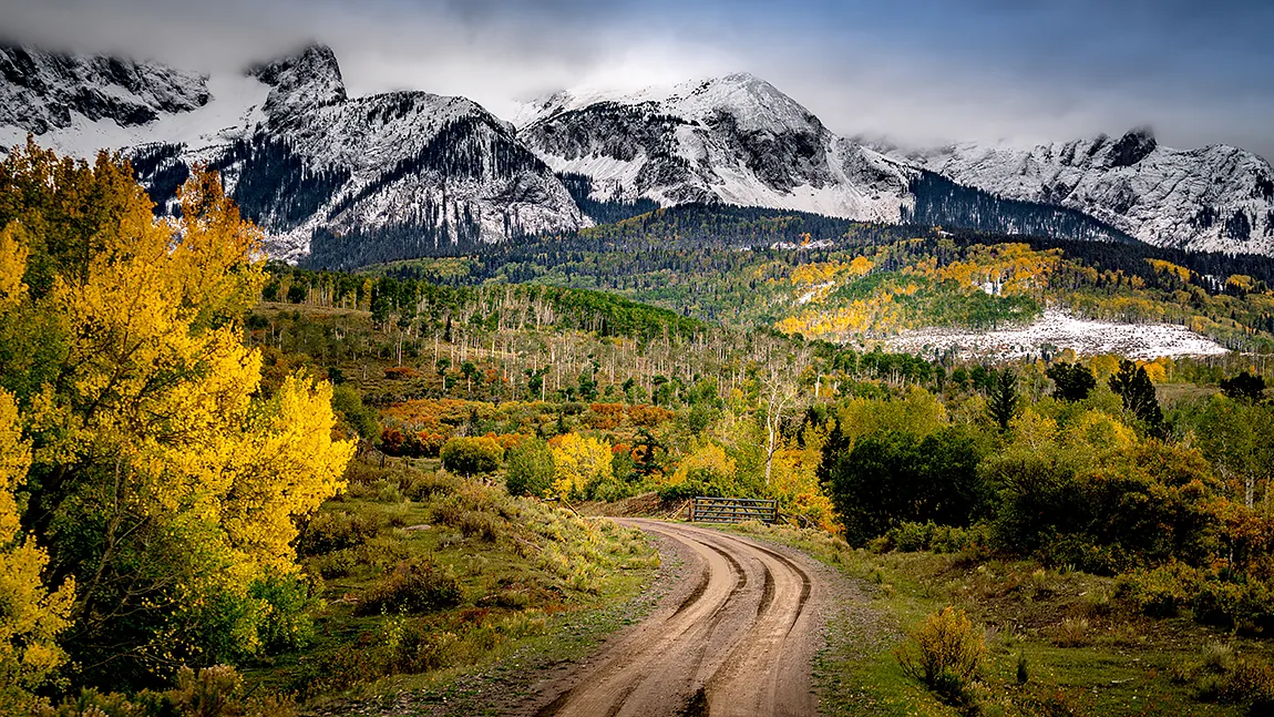 Road To San Juan Mountains, Ouray County, Colorado, USA copy