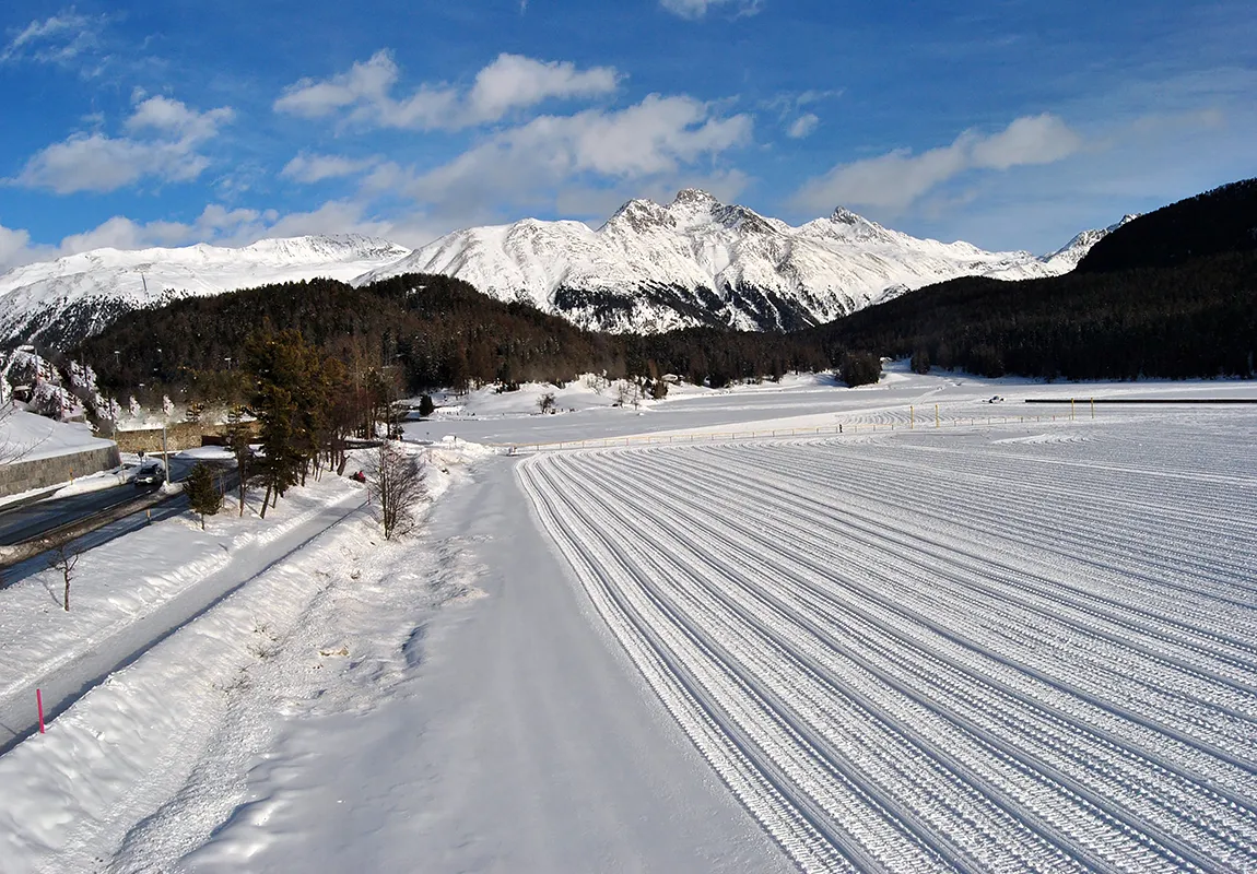 Sankt Moritz Winter Lines, Engadin, Switzerland copy