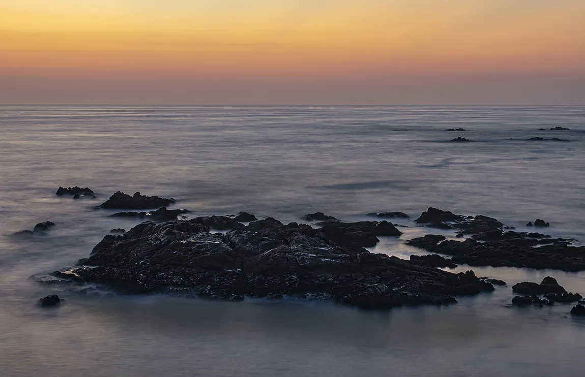 Silky Waters After Sunset, Boa Nova, Matosinhos, Porto, Portugal copy