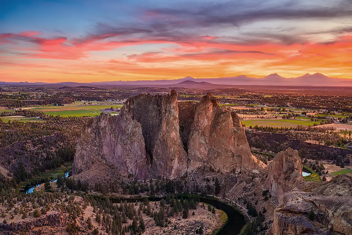 Sunset On Misery Ridge, Smith Rock State Park, Terrebonne, OR, USA